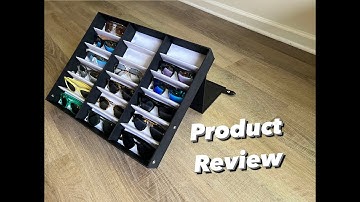 In Hand Review of Juvale 18 Slot Sunglasses Display Case
