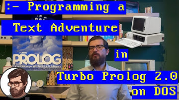 Programming a text adventure game with Borland Turbo Prolog 2.0 (DOS)