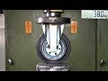 How Strong Are Industrial Rollers? Hydraulic Press Test!