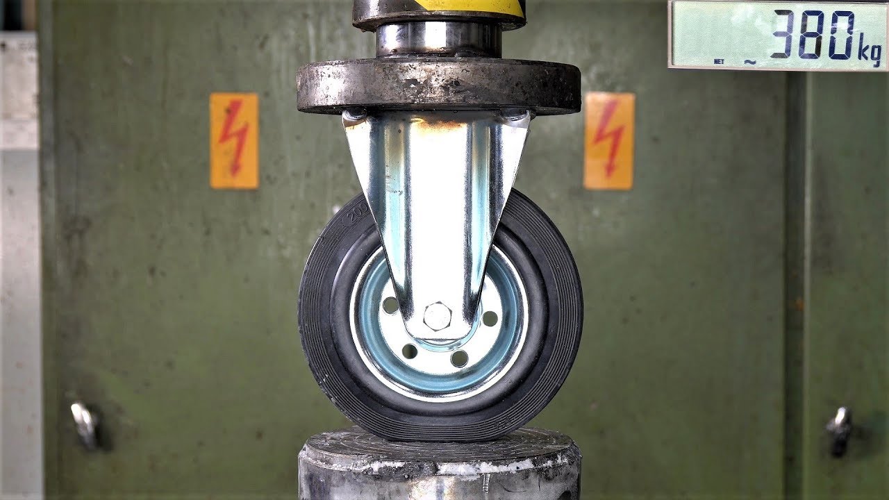 How Strong Are Industrial Rollers? Hydraulic Press Test! hydraulic press channel wife