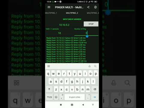 Aplikasi Multi ping,sangat