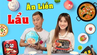 Thử Thách Ăn Lẩu Tự Sôi Và Tokbokki Siêu Ngon - Vê Vê Channel