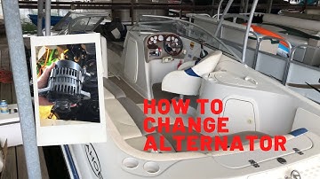 How to Change the Alternator in a Mercruiser 350 MAG MPI on a Tahoe 234 - Part 863077T
