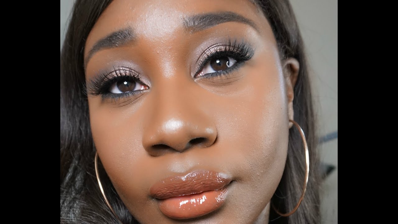 Super Easy Glam Fall Makeup For Dark Skin YouTube