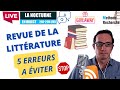 5 erreurs de votre revue de littrature