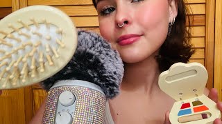 Asmr~ Doing Your Wooden Makeup 💄 🤍