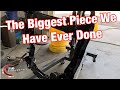 Powder Coating Gloss Black on the Biggest Piece We Have Done