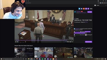 xQc Reacts to Cop Metagaming to Stop Him from Escaping...