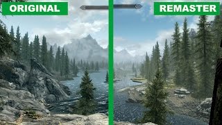 Сравнение графики Skyrim — оригинал и ремастер (PC)