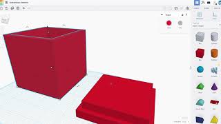 How to create a box with a lid in Tinkercad