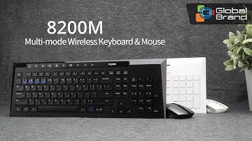 Rapoo 8200M Multi-mode Bluetooth Wireless Keyboard & Mouse Combo | Global Brand Pvt Ltd