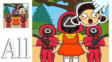 Displace It - Brain Finger - SQUID GAME - ALL LEVELS 1-125 Gameplay Walkthrough