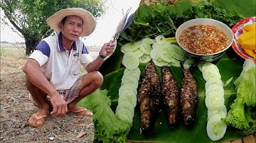 Món ngon dân dã cá nướng rơm chấm mắm me | Người Dân Quê #19