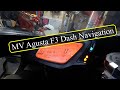 How to Set Up your MV Agusta F3 - Full Dash Navigation