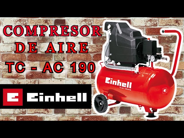 COMPRESOR DE AIRE EINHELL TC-AC 190/24/8 Marca Alemana. 2 HP, 24 litros,  120 psi. Compresor Einhell 