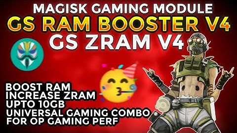 Best Magisk Gaming Module | GS ZRAM v4 | GS RAM Booster v4 | Increase RAM UpTo 10 GB | OP Gaming 🔥🔥
