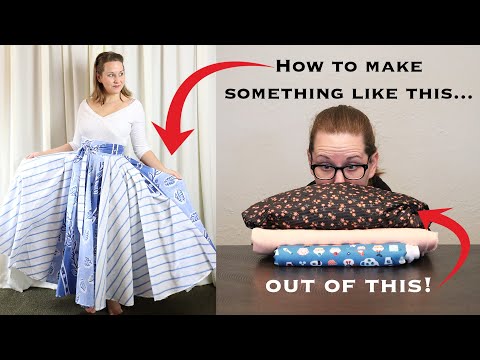 The Split Side, Adjustable Waist, Giant Pockets Skirt Tutorial! [Part 1]