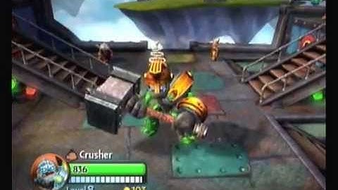 Skylanders Giants Part 122 Upgrading Crusher Rubble Master Path