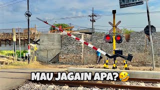 SANGAT UNIK! Perlintasan KA TERBARU Jembatan Bokwedi Kota Pasuruan, Jawa Timur