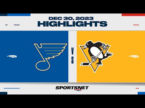 NHL Highlights | Blues vs. Penguins - December 30, 2023