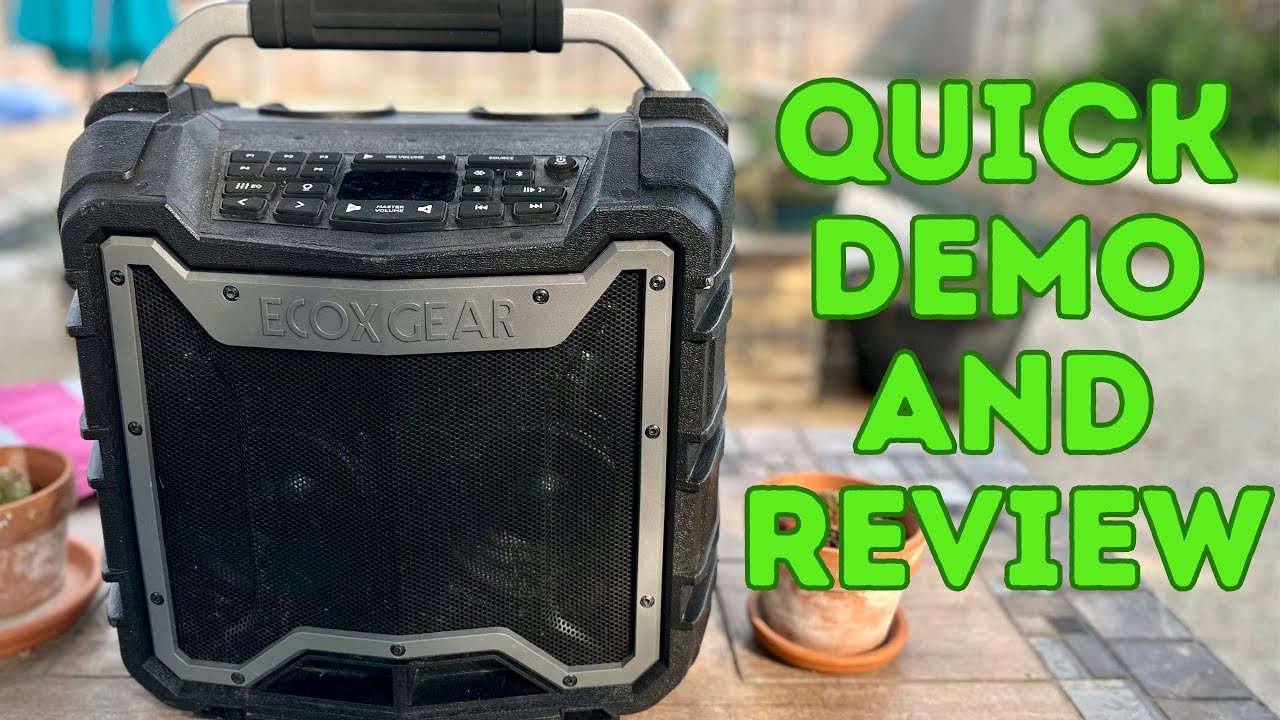 Best outdoor music and speaker Ecoxgear Smart Stereo YouTube