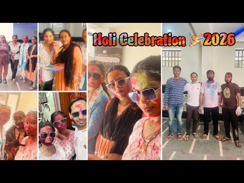 Building Holi Celebration 2026 🎨 | Full Masti