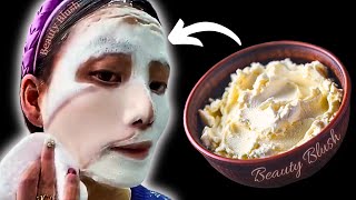 Homemade Face Pack For Skin Whitening | Face Pack For Glowing Skin | Rice scrub for face