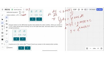Writing and solving an initial value problem modeling growth or decay
