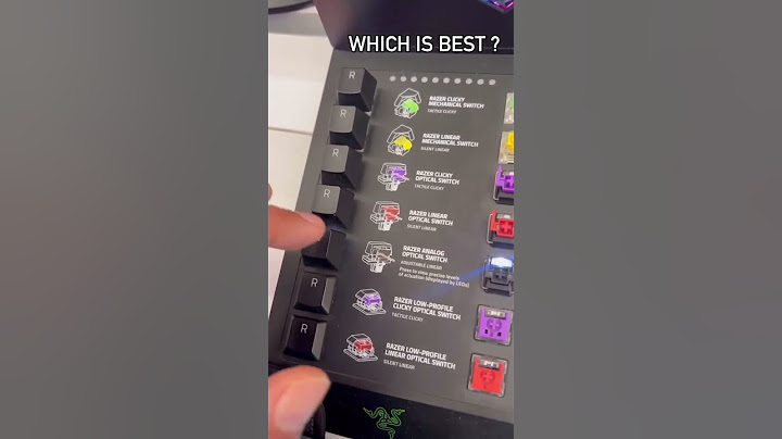 All of Razer's Keyboard Switches! Which is Best? #razer #keyboard #game