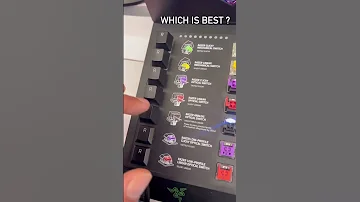 All Of Razer S Keyboard Switches Which Is Best Razer Keyboard Game 