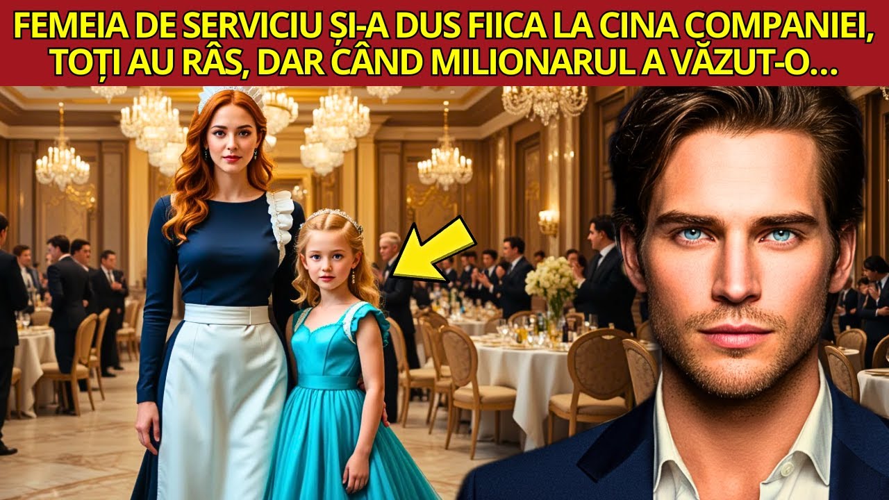 FEMEIA DE SERVICIU ȘI A DUS FIICA LA CINA COMPANIEI, TOȚI AU RÂS, DAR CÂND MILIONARUL A VĂZUT O…