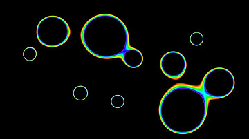 Iridescent Neon Rainbow Gradient Liquid Bubble Blobs Flowing 4K DJ Visuals Loop Background