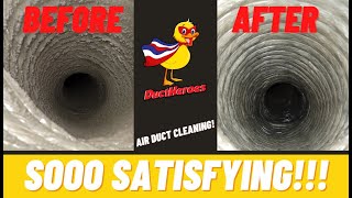 Super Clogged Air Ducts!!! Extreme Cleaning! (Oddly Satisfying)