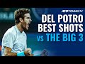 Juan Martin del Potro Best ATP Shots & Rallies vs The Big 3!