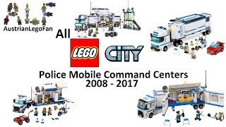 Every Lego City Police Mobile Command Center made between 2008-2017 - Lego Speed Build Review