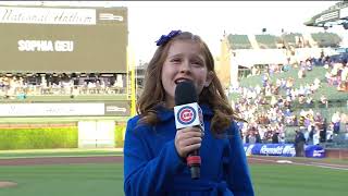 Sophia sings for the CHICAGO CUBS! May 2024