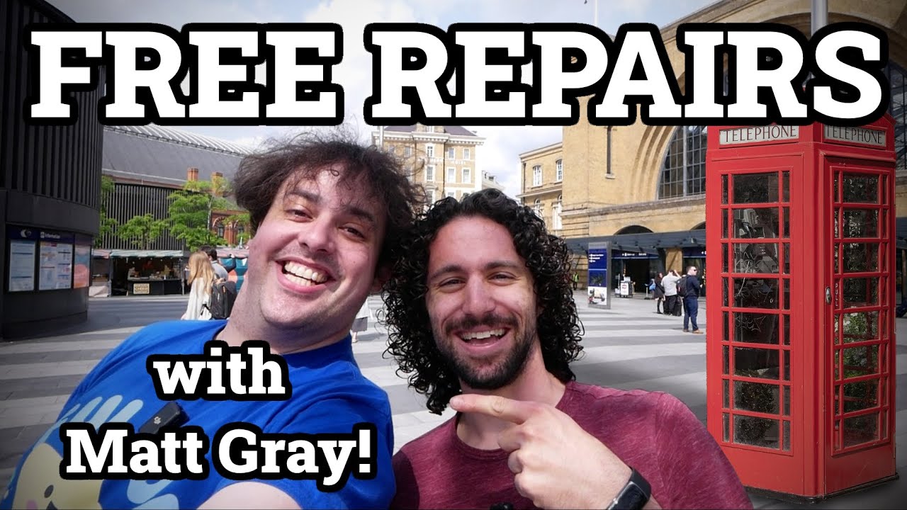 Youtube Thumbnail Image: Free 3D Printed Repairs for Strangers in LONDON!