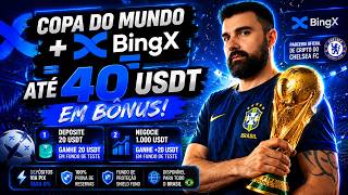 Ganhe até 40 USDT em bônus na BingX durante a Copa do Mundo!