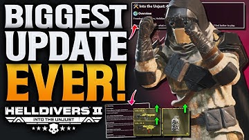 Helldivers 2 Biggest Patch Update EVER! Weapon Buffs! Enemies Nerfed!
