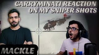 ​@CarryMinati Reaction on my COD Warzone Sniper Shots | Mackle