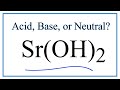Strontium Hydroxide Properties and Reactions