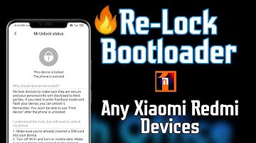 Lock/ ReLock Bootloader on MIUI 11 in Any Xiaomi Redmi Devices 🔥 |  Remove TWRP | Official Way