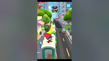 Talking Tom Hero Dash Super Ben Run For 60 Seconds without Crashing Funny Race iOS Gameplay #Shorts