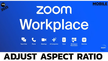 Zoom Workplace Tutorial: How to Adjust Aspect Ratio in Zoom Workplace?