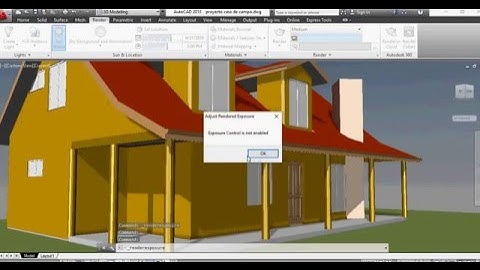 Autocad 3d camera adjustments Rendering and Sky view Tutorial