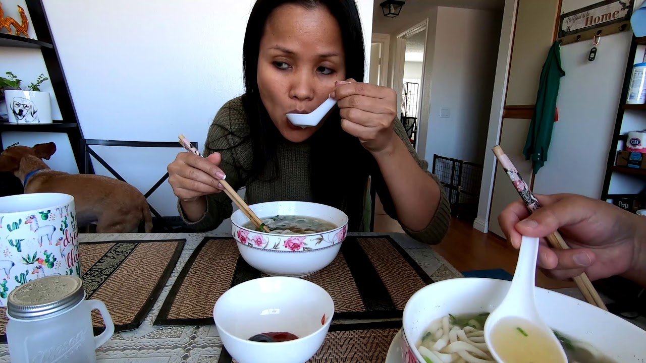 Homemade Udon Noodles Soup During Lockdown 