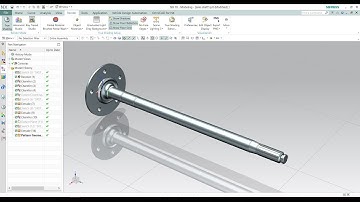 Siemens Nx Beginner for CAD design : Axle shaft in NX Siemens