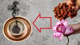 पूजा के फूलों से बनाएं जादुई धूप l DIY Wish Manifesting  Incense From Used Flowers.