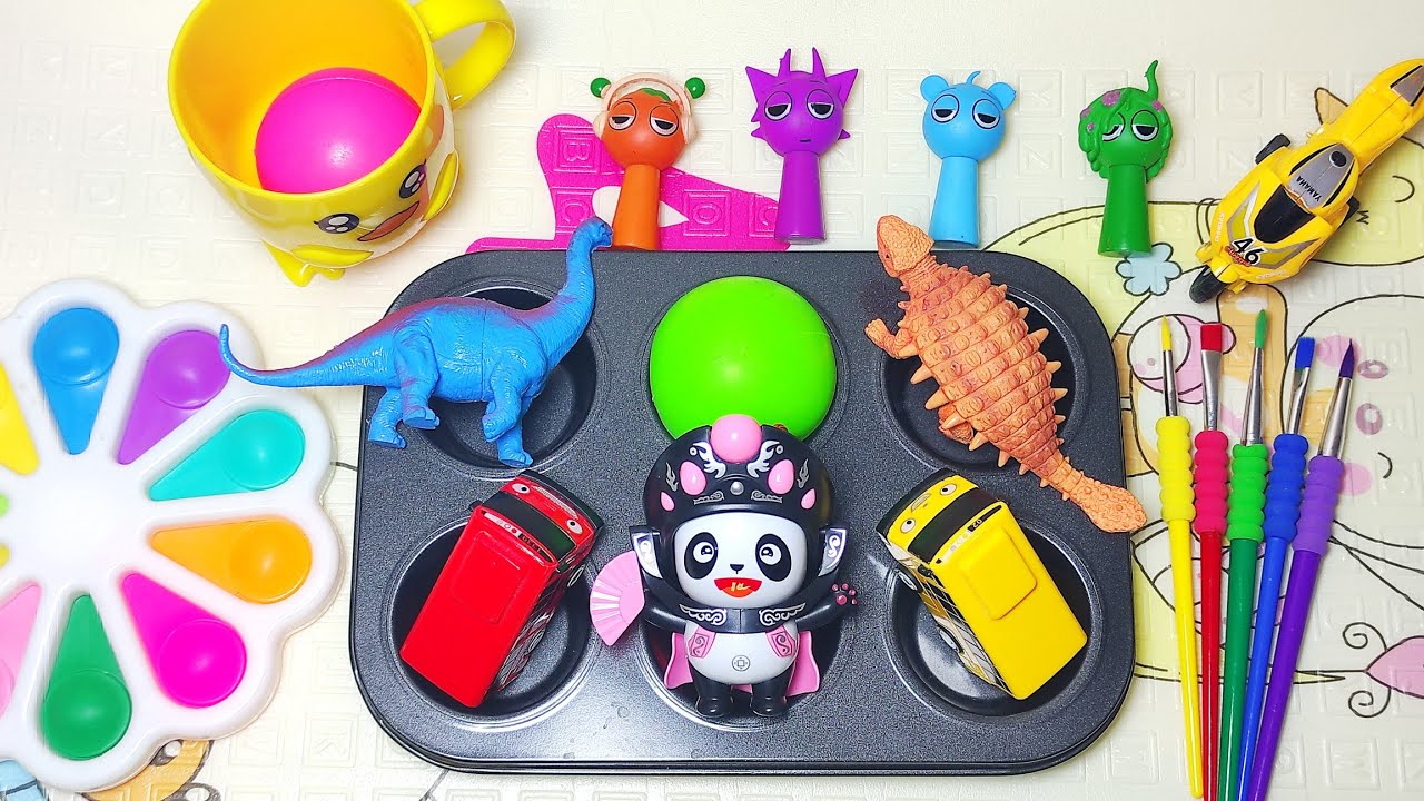 Satisfying ASMR video Magic and Maxing Color egg Rainbow Toy's Trending ASMR 