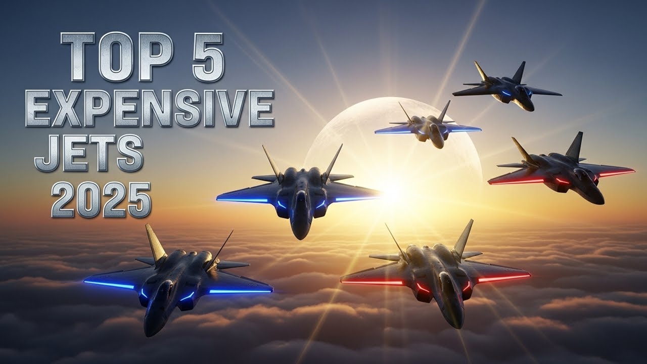 Top 5 Most Expensive Fighter Jets in 2025 ✈️|  Powerful Military Aircraft Ranked